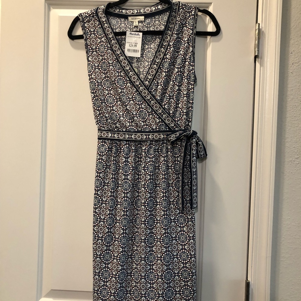 Navy blue womens dress